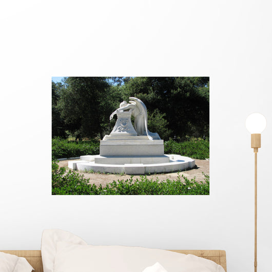 Statue of a Weeping Angel Wall Mural