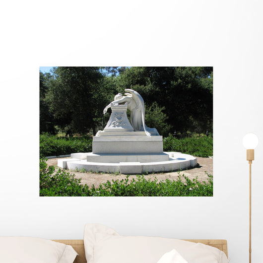 Statue of a Weeping Angel Wall Mural