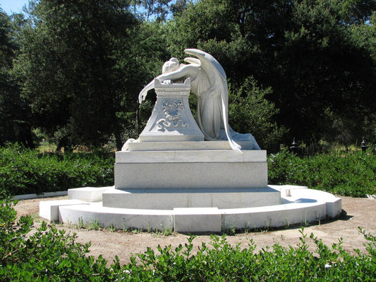 Statue of a Weeping Angel Wall Mural