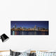 Chicago skyline at night Wall Mural