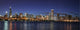 Chicago skyline at night Wall Mural
