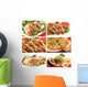 mexican food collage Wall Mural