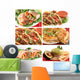 mexican food collage Wall Mural