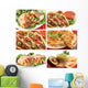 mexican food collage Wall Mural