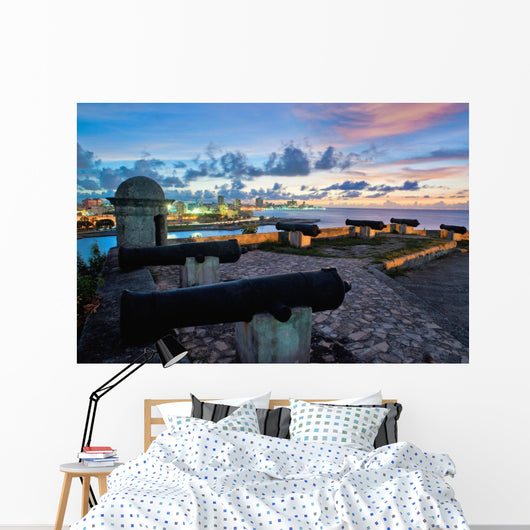 Havana Skyline and Bay Wall Mural