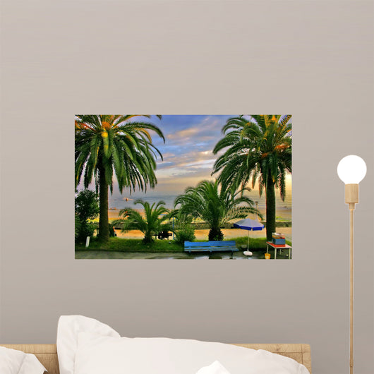 Palms and Coast Wall Mural
