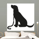 Labrador Retriever Vector Black Wall Mural