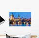 Famous Prague Landmarks Towers Wall Decal