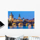 Famous Prague Landmarks Towers Wall Decal