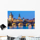 Famous Prague Landmarks Towers Wall Decal