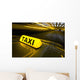 Fast taxi Wall Mural
