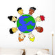 Multicultural Kids United Earth Wall Decal