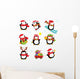 Cute Penguin Set Wall Decal