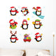 Cute Penguin Set Wall Decal