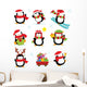 Cute Penguin Set Wall Decal