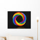 Color Twisted Ring Image Wall Mural