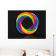 Color Twisted Ring Image Wall Mural