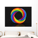 Color Twisted Ring Image Wall Mural