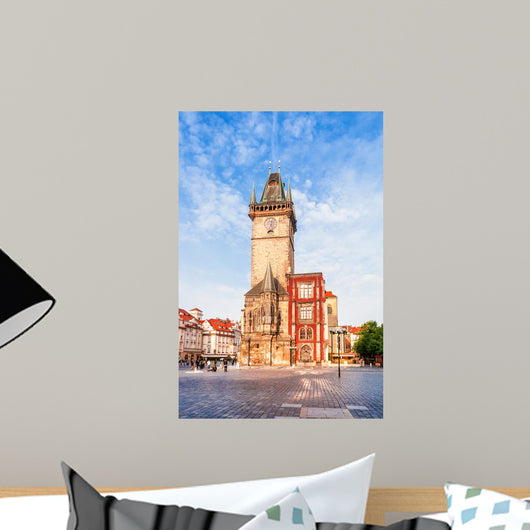 Old Town City Hall in Prague, view from Old Town Square, Czech Republic Wall Mural