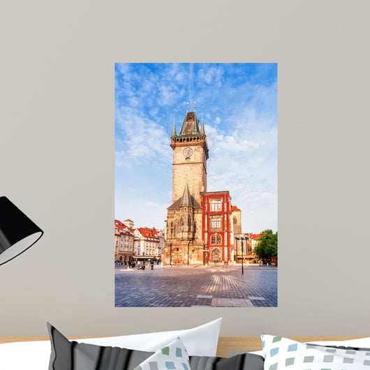 Old Town City Hall in Prague, view from Old Town Square, Czech Republic Wall Mural