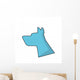 Dog Silhouette Icon Pet Wall Decal Design 2