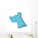 Dog Silhouette Icon Pet Wall Decal Design 2