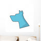 Dog Silhouette Icon Pet Wall Decal Design 2