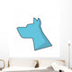Dog Silhouette Icon Pet Wall Decal Design 2