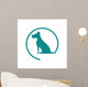 Dog Silhouette Icon Pet Wall Decal Design 1