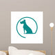 Dog Silhouette Icon Pet Wall Decal Design 1