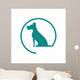 Dog Silhouette Icon Pet Wall Decal Design 1