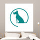 Dog Silhouette Icon Pet Wall Decal Design 1