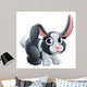 Cartoon Rabbit Animal Character Wall Mural