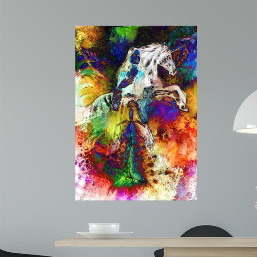 Heroic Woman Medieval Dress Wall Mural