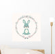Cute Baby Bunny Rabbit Wall Decal Design 2