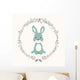 Cute Baby Bunny Rabbit Wall Decal Design 2