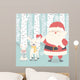 Merry Christmas Postcard with Wall Decal Design 2