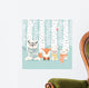 Merry Christmas Postcard with Wall Decal Design 1