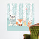 Merry Christmas Postcard with Wall Decal Design 1