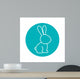 Circle Shape with Rabbit Wall Mural