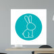 Circle Shape with Rabbit Wall Mural