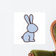 Silhouette with Rabbit Domestic Wall Decal Design 2