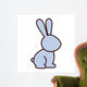 Silhouette with Rabbit Domestic Wall Decal Design 2