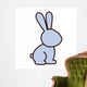 Silhouette with Rabbit Domestic Wall Decal Design 2