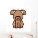 Silhouette with Dog Domestic Wall Mural