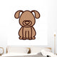 Silhouette with Dog Domestic Wall Mural