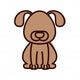 Silhouette with Dog Domestic Wall Mural