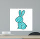 Silhouette with Rabbit Domestic Wall Decal Design 1
