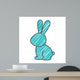 Silhouette with Rabbit Domestic Wall Decal Design 1