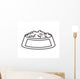 Silhouette with Pet Dish Wall Mural